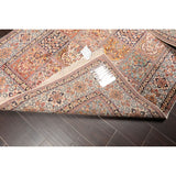 Ivory,Rust Persian Oriental Area Rug Silk Traditional Oriental Area Rug (4x6) - 4'1" x 6'2"