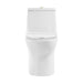 Ivy One Piece Toilet Dual Vortex Flush, Brushed Gold Hardware 1.1/1.6 gpf