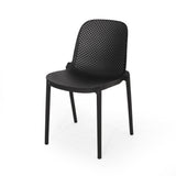 Ivy Outdoor Modern Stacking Dining Chair (Set of 2) by Christopher Knight Home - 19.50" W x 21.50" D x 32.00" H