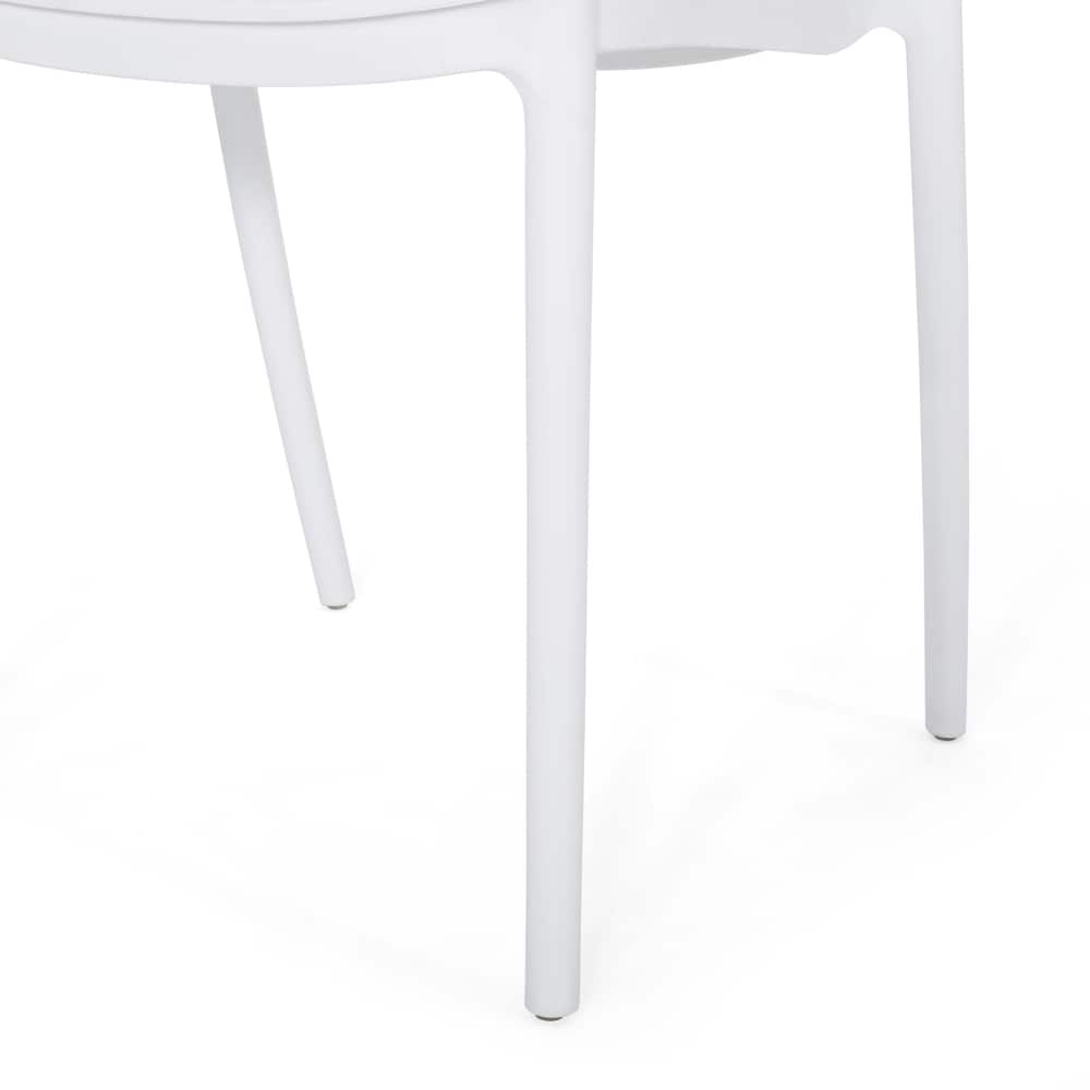 Ivy Outdoor Modern Stacking Dining Chair (Set of 2) by Christopher Knight Home - 19.50" W x 21.50" D x 32.00" H