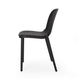 Ivy Outdoor Modern Stacking Dining Chair (Set of 2) by Christopher Knight Home - 19.50" W x 21.50" D x 32.00" H