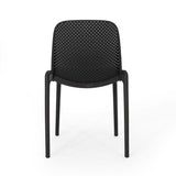 Ivy Outdoor Modern Stacking Dining Chair (Set of 2) by Christopher Knight Home - 19.50" W x 21.50" D x 32.00" H