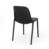 Ivy Outdoor Modern Stacking Dining Chair (Set of 2) by Christopher Knight Home - 19.50" W x 21.50" D x 32.00" H