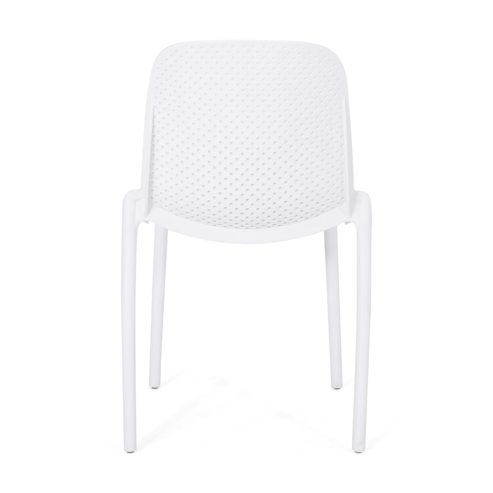 Ivy Modern Stacking Outdoor Dining Chair (Set of 4) by Christopher Knight Home - 19.50" W x 21.50" L x 32.00" H