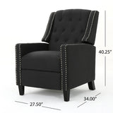 Izidro Tufted Fabric Recliner by Christopher Knight Home