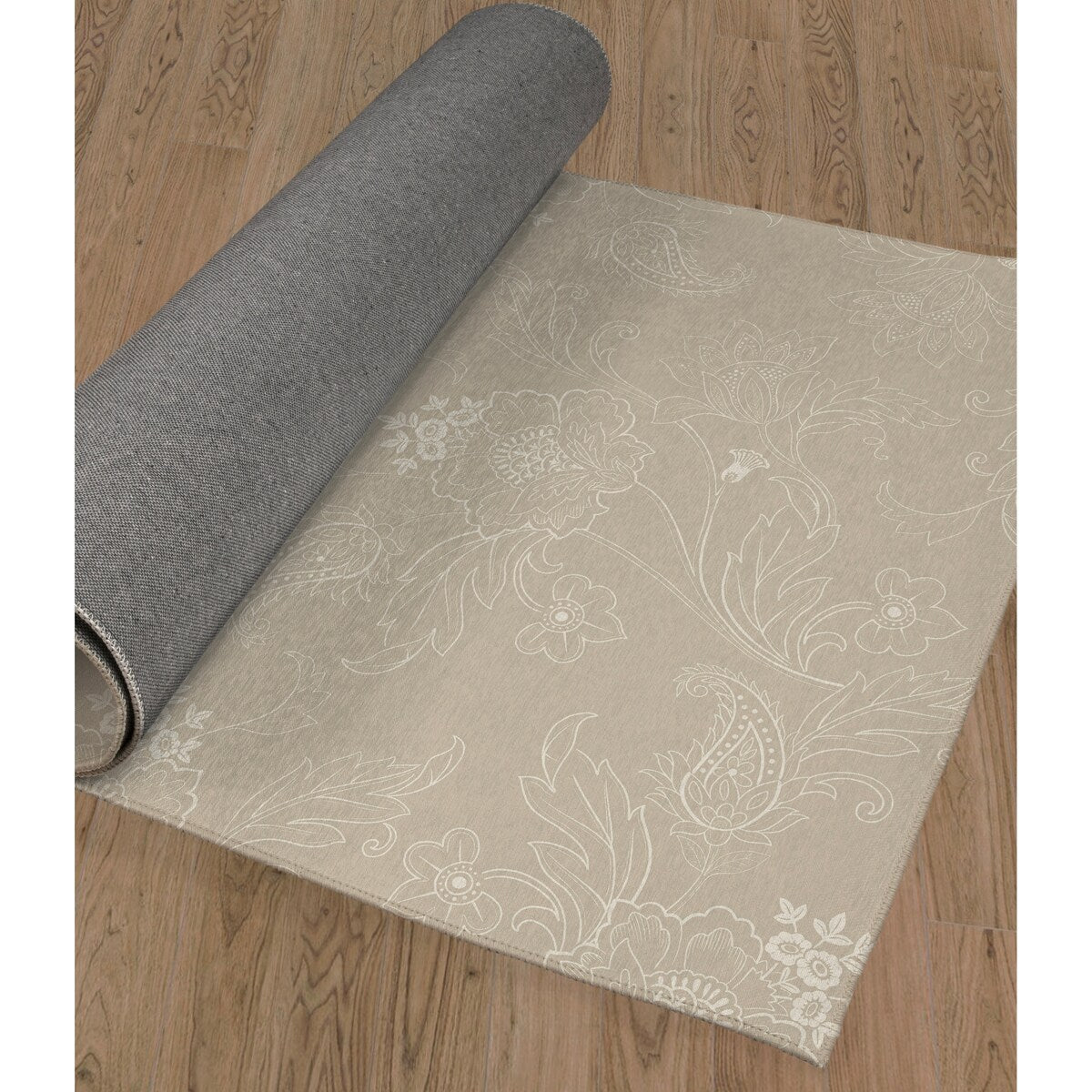 JACOBEAN FLORAL LINEN Outdoor Rug By Kavka Designs