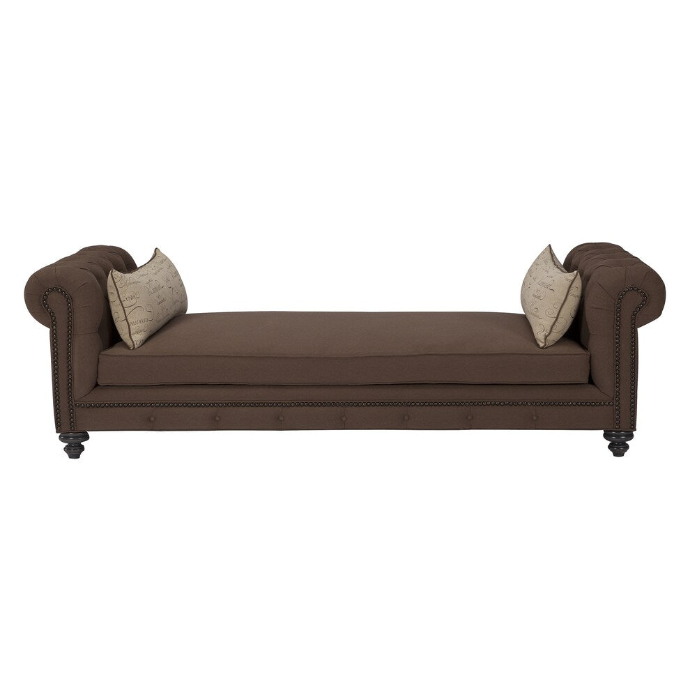 JAR Design 'Alphonse Tufted' Chocolate Daybed