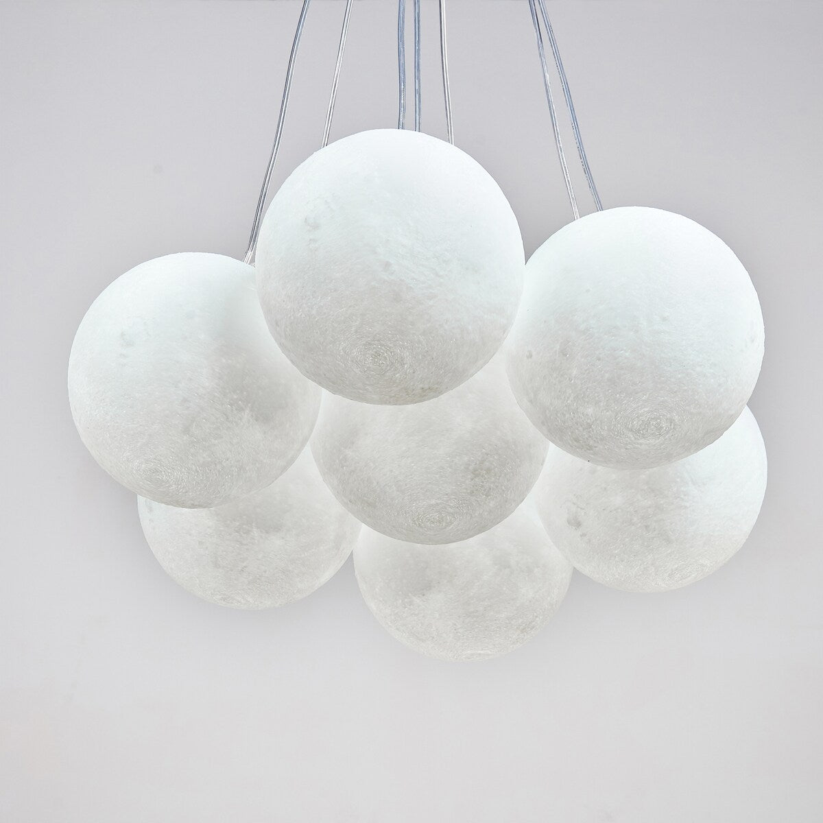 JASIWAY 7-Light 3D Printed Cluster Chandelier Island Pendant