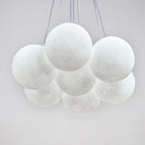 JASIWAY 7-Light 3D Printed Cluster Chandelier Island Pendant