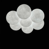JASIWAY 7-Light 3D Printed Cluster Chandelier Island Pendant
