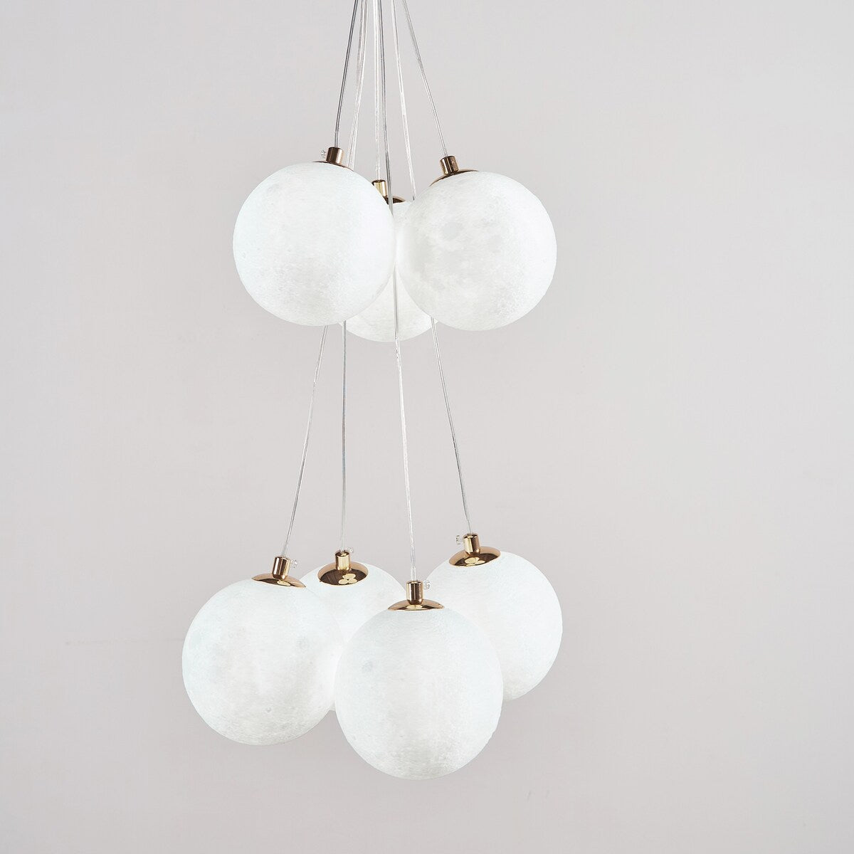 JASIWAY 7-Light 3D Printed Cluster Chandelier Island Pendant