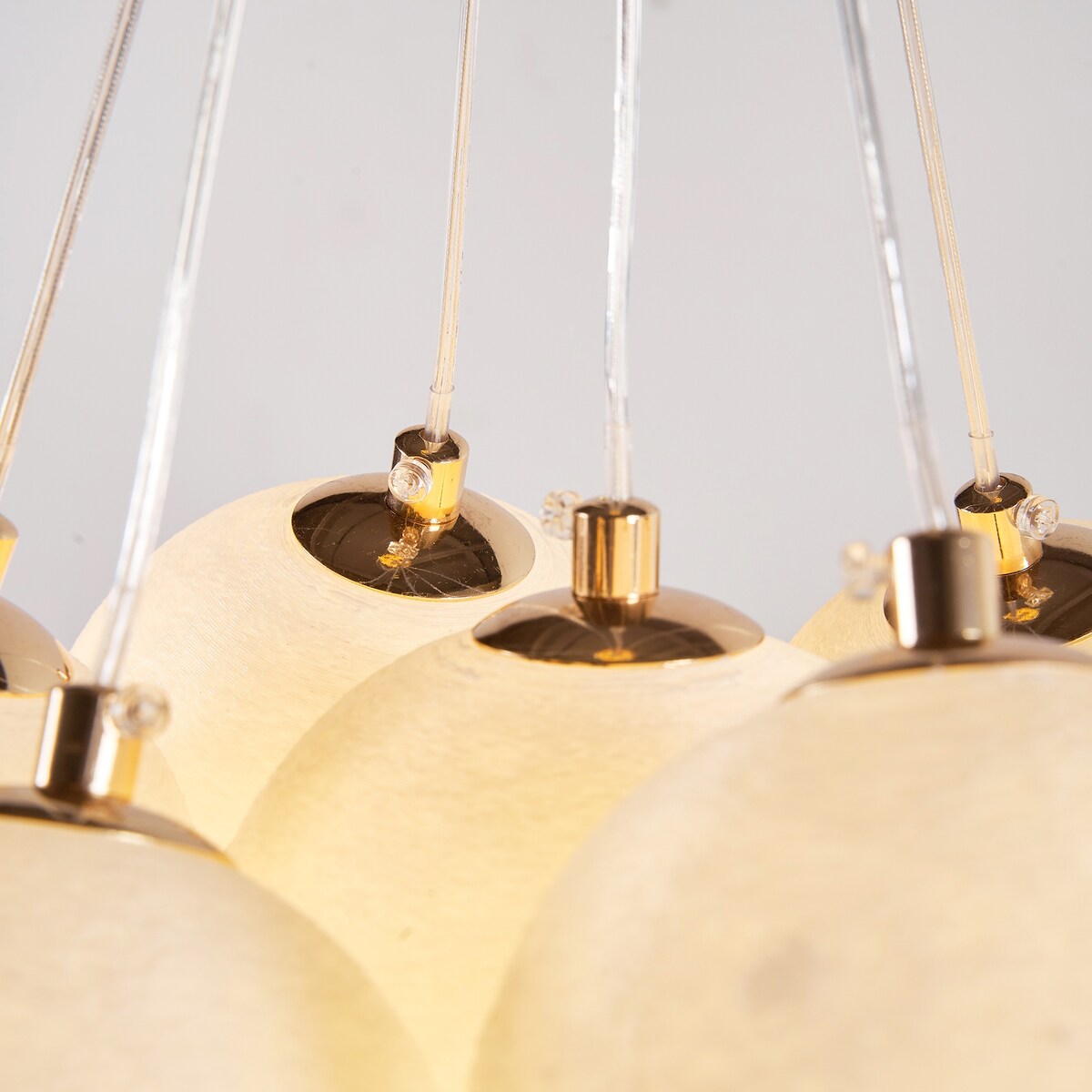 JASIWAY 7-Light 3D Printed Cluster Chandelier Island Pendant