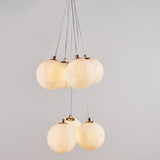 JASIWAY 7-Light 3D Printed Cluster Chandelier Island Pendant