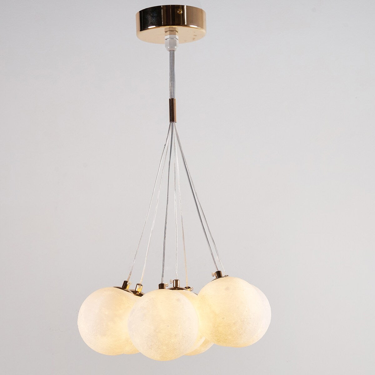 JASIWAY 7-Light 3D Printed Cluster Chandelier Island Pendant
