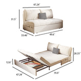 JASIWAY Convertible Sleeper Sofa Chair Bed with Storage