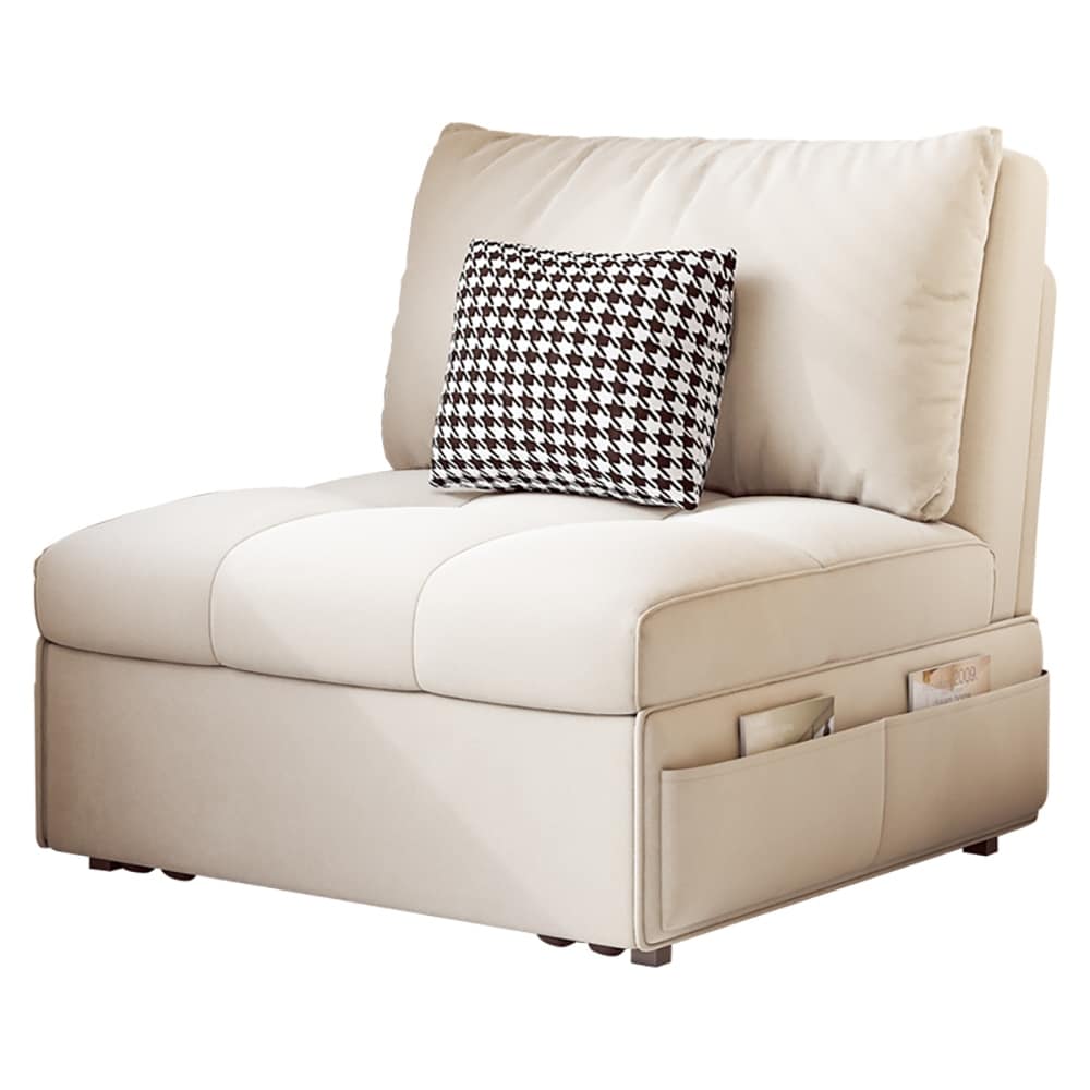 JASIWAY Convertible Sleeper Sofa Chair Bed with Storage