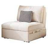JASIWAY Convertible Sleeper Sofa Chair Bed with Storage
