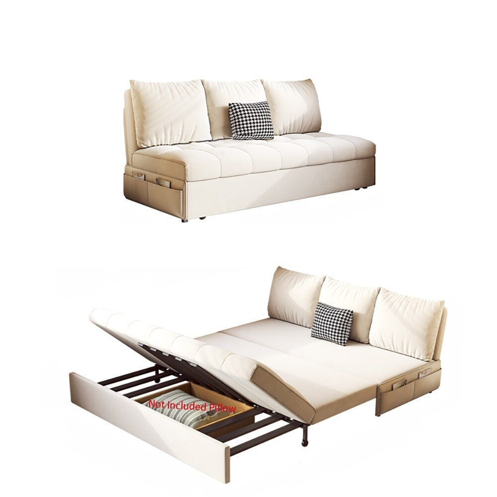 JASIWAY Convertible Sleeper Sofa Chair Bed with Storage