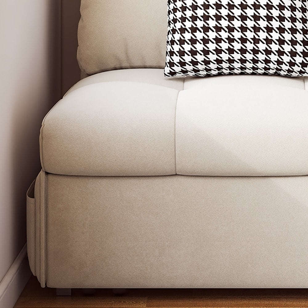 JASIWAY Convertible Sleeper Sofa Chair Bed with Storage