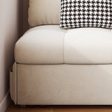 JASIWAY Convertible Sleeper Sofa Chair Bed with Storage