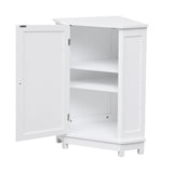JASIWAY Triangle Bathroom Storage Cabinet with Adjustable Shelves