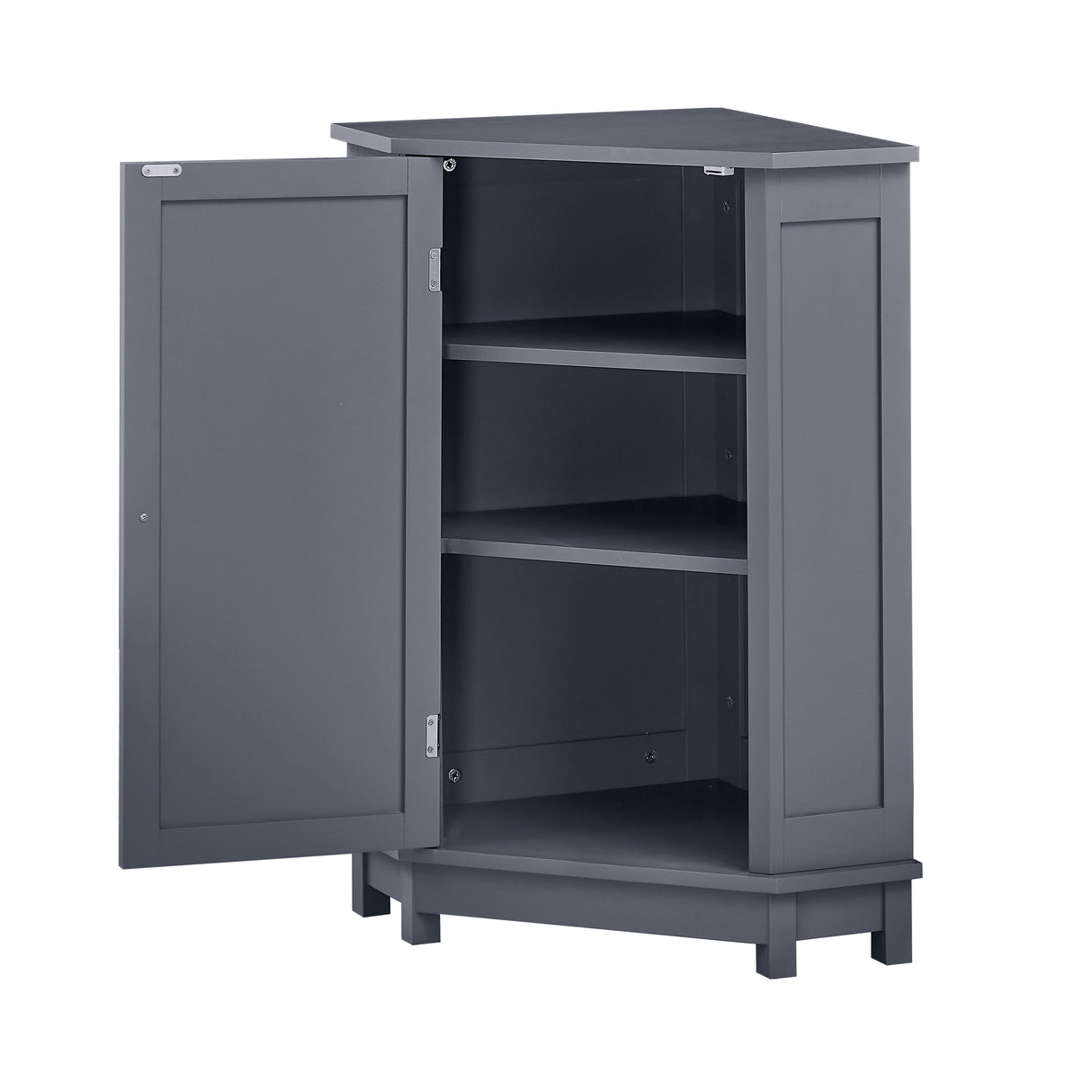 JASIWAY Triangle Bathroom Storage Cabinet with Adjustable Shelves