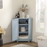 JASIWAY Triangle Bathroom Storage Cabinet with Adjustable Shelves