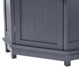 JASIWAY Triangle Bathroom Storage Cabinet with Adjustable Shelves
