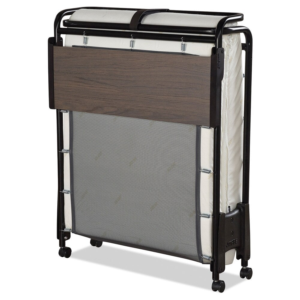 Jay-Be Inspire Cot Folding Bed with Memory e-Fibre Mattress and Headboard, Twin,