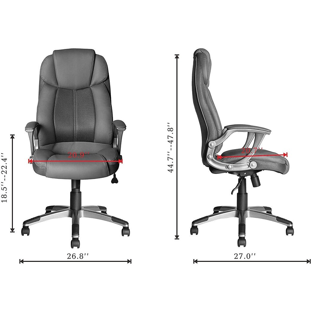 JJS High Back Swivel Ergonomic Executive Office Chair