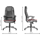 JJS High Back Swivel Ergonomic Executive Office Chair