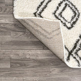 JONATHAN Y Alaro Moroccan Style Diamond Shag Area Rug