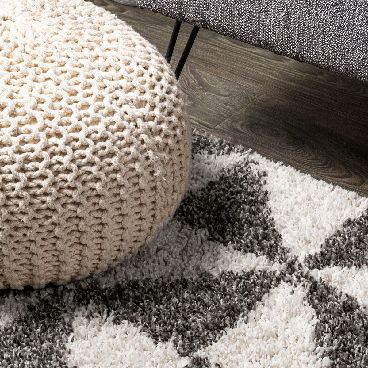 JONATHAN Y Inca Geometric Shag Area Rug