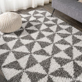 JONATHAN Y Inca Geometric Shag Area Rug