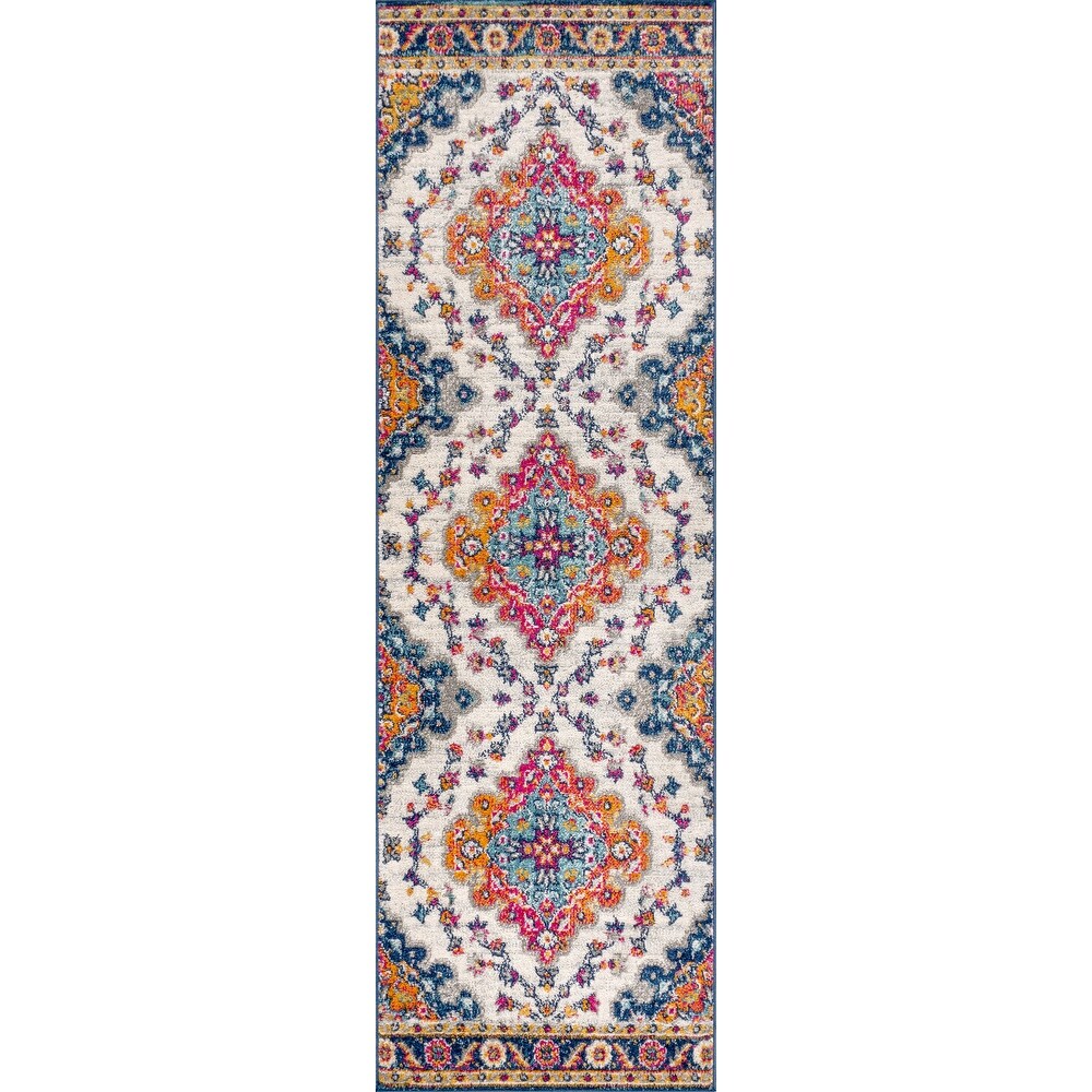 JONATHAN Y Bohemian FLAIR Boho Vintage Medallion Area Rug