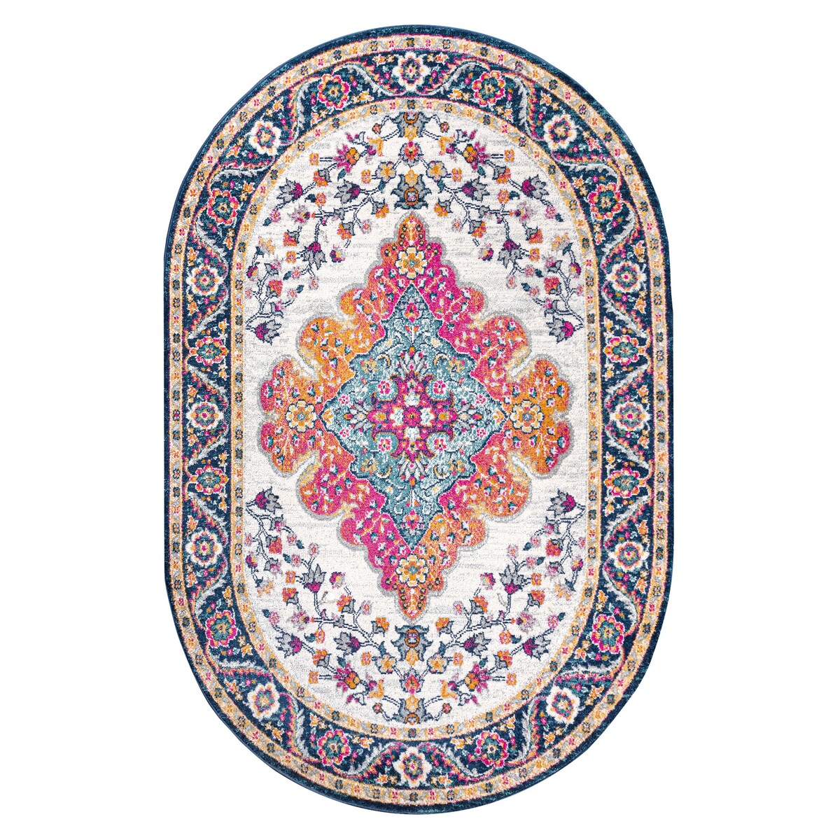 JONATHAN Y Bohemian FLAIR Boho Vintage Medallion Area Rug