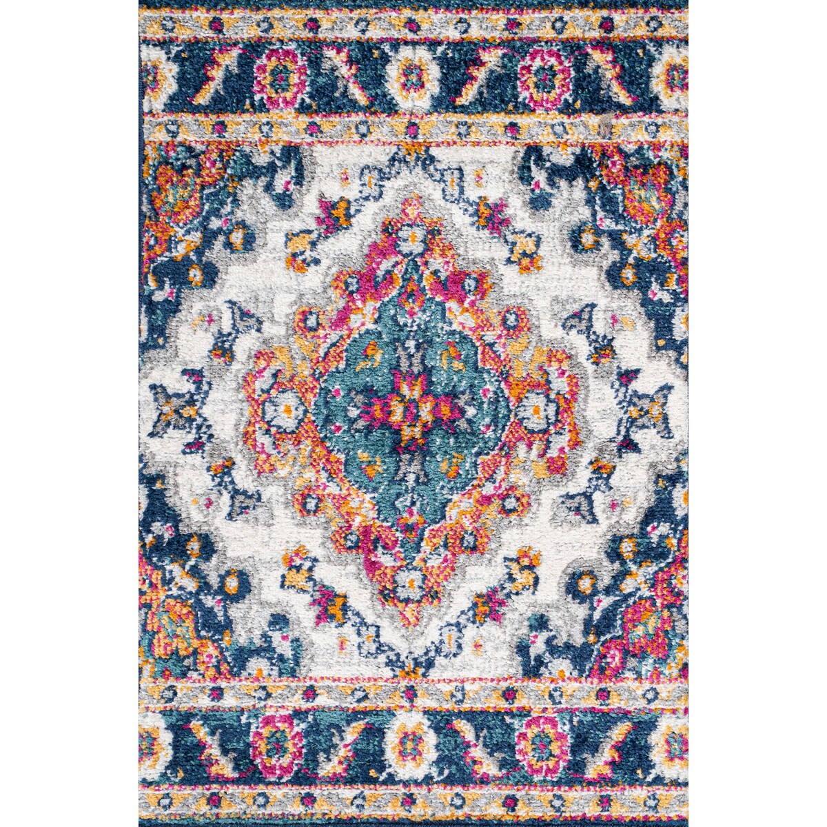 JONATHAN Y Bohemian FLAIR Boho Vintage Medallion Area Rug