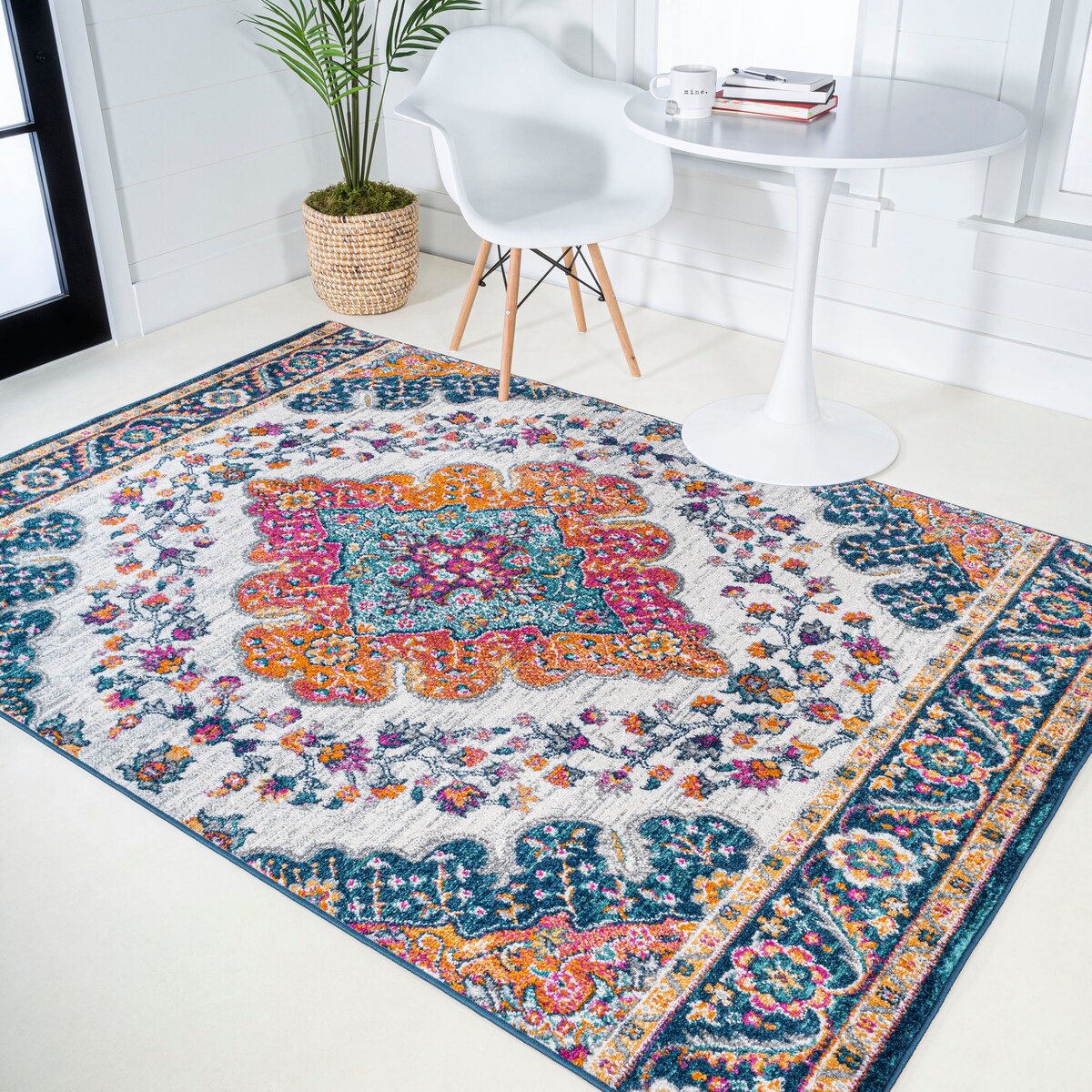 JONATHAN Y Bohemian FLAIR Boho Vintage Medallion Area Rug