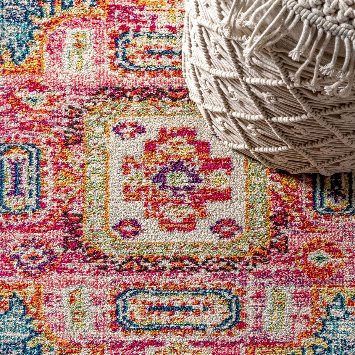 JONATHAN Y Boho FLAIR Medallion Area Rug