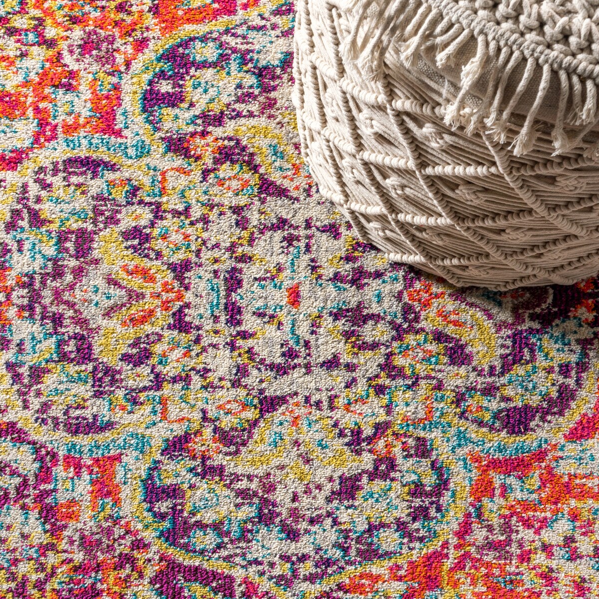 JONATHAN Y Boho FLAIR Medallion Area Rug
