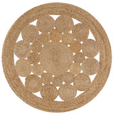 JONATHAN Y Dahlia Round Natural Jute Boho Circle Area Rug