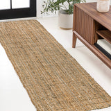 JONATHAN Y Cyrus Traditional Rustic Handwoven Jute Solid Natural Area Rug