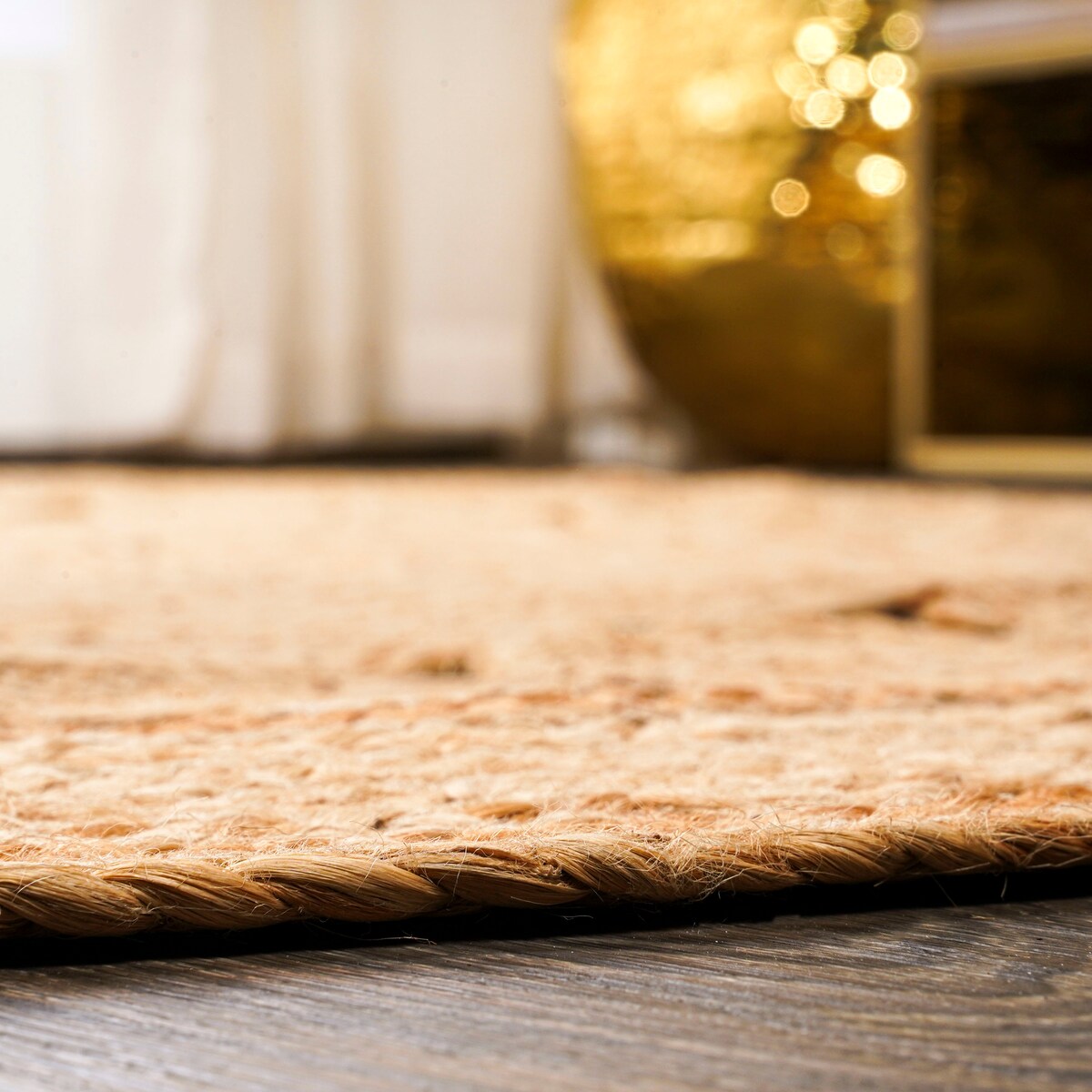 JONATHAN Y Eden Round Natural Jute Boho Circle Area Rug