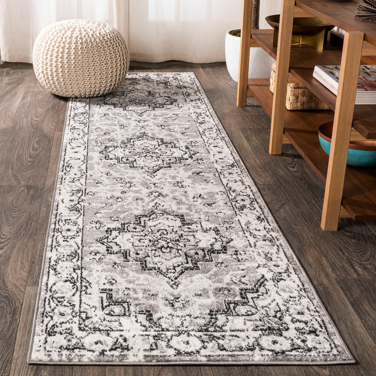 JONATHAN Y Anaise Ornate Geometric Medallion Area Rug