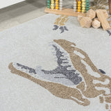 JONATHAN Y Duenas T-Rex Modern Kids Machine-Washable Area Rug