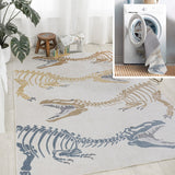 JONATHAN Y Duenas T-Rex Modern Kids Machine-Washable Area Rug
