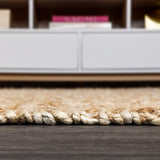 JONATHAN Y Espina Hand Woven Diamond Chunky Jute Area Rug