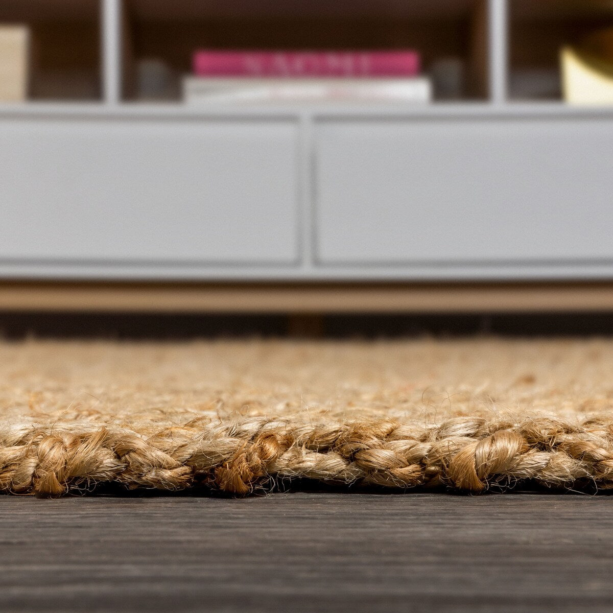 JONATHAN Y Estera Hand Woven Herringbone Chunky Jute Area Rug