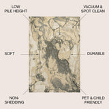 JONATHAN Y Giglio Abstract Marbled Modern Area Rug