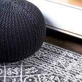 JONATHAN Y Illi Moroccan Geometric Distressed Area Rug